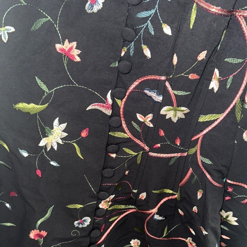 Tuckernuck Black Embroidered Calle Long Sleeve Dress NWT - Picture 6 of 12